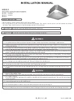 Preview for 1 page of Airwell CKV007 Installation Manual