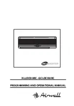 Preview for 1 page of Airwell DC Inverter GCLDCI30RC Programming & Operation Manual