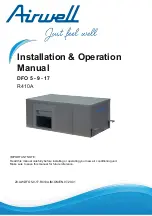 Airwell DFO 5 - 9 - 17 Installation And Operation Manual preview