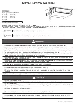 Preview for 1 page of Airwell DLV007 Installation Manual