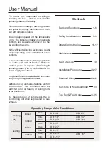 Preview for 8 page of Airwell FAV012 Operation Manual