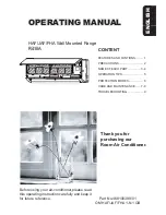 Предварительный просмотр 1 страницы Airwell FHA Series Operating Manual