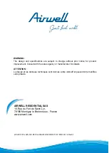 Preview for 138 page of Airwell FVVA-025N-01M22 User & Installation Manual