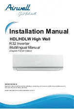 Airwell HDL Installation Manual preview