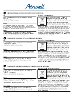 Preview for 3 page of Airwell HVVA-025/022N-01M22 User & Installation Manual