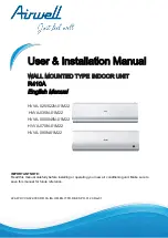 Preview for 7 page of Airwell HVVA-025/022N-01M22 User & Installation Manual