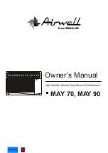 Preview for 1 page of Airwell MAY 70 Owner'S Manual