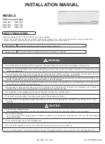 Airwell PNV007 Installation Manual preview