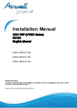 Preview for 1 page of Airwell VRF Series Installation Manual