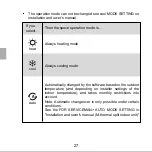 Предварительный просмотр 28 страницы Airwell WELLEA MONO SPLIT A R32 Operation Manual