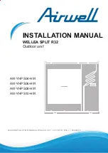 Airwell WELLEA SPLIT AW-YHPS04-H91 Installation Manual preview