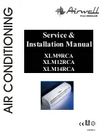 Preview for 1 page of Airwell XLM12RCA Service & Installation Manual