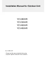 Airwell YCV280HR Installation Manual preview