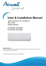 Preview for 2 page of Airwell YDAA-025H-09M25 User & Installation Manual