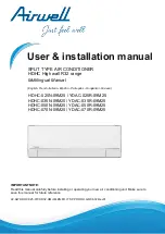 Airwell YDAC-025R-09M25 User & Installation Manual preview