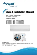 Preview for 1 page of Airwell YDAS-025H-01M25 User & Installation Manual