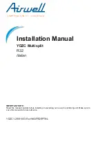 Preview for 36 page of Airwell YDZC Series Installation Manual