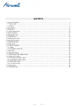Preview for 2 page of Airwell YEVFD Series Service Manual
