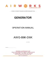 Предварительный просмотр 26 страницы Airworks Compressors AWG-B6K-D6K Installation & Operation Manual