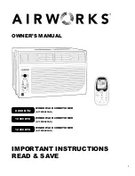 Airworks 10 000 BTU Owner'S Manual preview