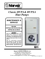 Airxcel Marvair Classic HVPA24HP Maintenance Service Manual предпросмотр