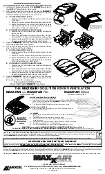 Preview for 2 page of Airxcel Maxxair FANMATE SMOKE 755 Assembly And Installation Instructions