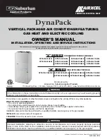 Preview for 1 page of Airxcel Suburban DynaPack H Series Owner'S Manual