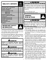 Preview for 2 page of Airxcel Suburban Elite Series Installation, Operations And User'S Manual