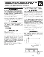 Preview for 5 page of Airxcel Suburban Elite SOP-1004A Installation, Operations And User'S Manual