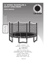 Airzone 12' SPRING TRAMPOLINE User Manual предпросмотр