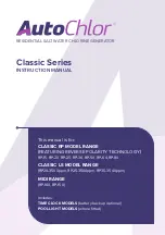 AIS AutoChlor Classic LS Series Instruction Manual preview