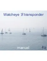 AIS Watcheye B transponder Manual preview