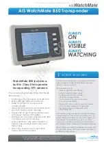 Preview for 1 page of AIS WatchMate 850 Quick Start Manual