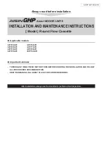 Предварительный просмотр 1 страницы Aisin AXFP140AVD Installation And Maintenance Instructions Manual