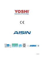 Предварительный просмотр 60 страницы Aisin YOSHI AWS E1J TWIN Installation Manual