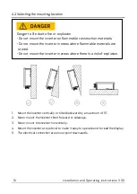 Предварительный просмотр 16 страницы AISWEI ASW1000S-S Installation And Operating Instructions Manual