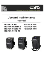 Preview for 1 page of AIT HDi 11K400/230 KB Use And Maintenance Manual