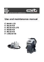 AIT IT 3.5K230 KB Use And Maintenance Manual предпросмотр