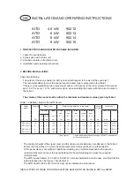 Preview for 14 page of Aito 90212 Installation And Operating Instructions Manual