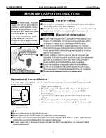 Предварительный просмотр 5 страницы AITONS COMFORT-AIRE CD-101J Owner'S Manual