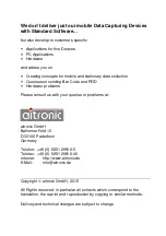 Preview for 3 page of Aitronic LogiScan-1100 Operating Manual