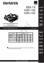 Предварительный просмотр 1 страницы Aiwa 6ZG-1S Manual