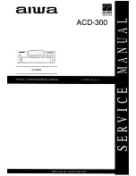 Aiwa ACD-300 Service Manual предпросмотр