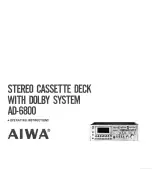 Aiwa AD-6800 Operating Instructions Manual preview