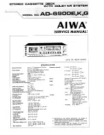 Aiwa AD-6900E Service Manual предпросмотр