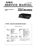 Preview for 1 page of Aiwa AD-R450 - service Service Manual