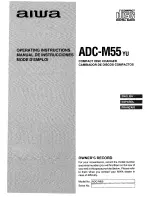 Aiwa ADC M55YU Operating Instructions Manual предпросмотр