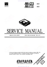 Preview for 1 page of Aiwa AM-C75 Service Manual