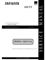 Предварительный просмотр 1 страницы Aiwa AM-F5 Service Manual