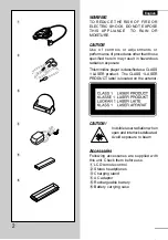 Предварительный просмотр 2 страницы Aiwa AM-HX300 Operating Instructions Manual